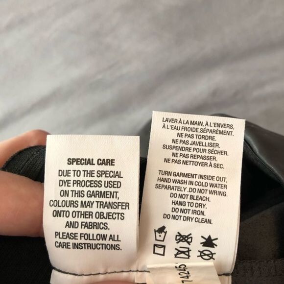 Reitmans Faux Leather Leggings Sz 7 - Picture 5 of 5